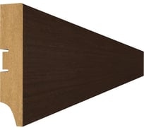 Напольный плинтус STELLA 80А МДФ, 2000x80x16 мм, Венге NEW, в упаковке 16 шт. ЦБ-00005364