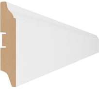 Напольный плинтус STELLA 82 МДФ, 2000x82x16 мм, белый, в упаковке 16 шт. ЦБ-00004405