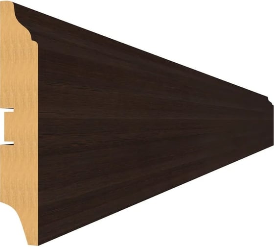 Напольный плинтус STELLA 100B МДФ, 2000x100x16 мм, Венге, в упаковке 12 шт. ЦБ-00004425