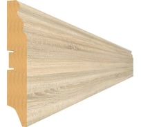 Напольный плинтус STELLA 100E МДФ, 2000x100x16 мм, Дуб Сонома, в упаковке 12 шт. ЦБ-00004431