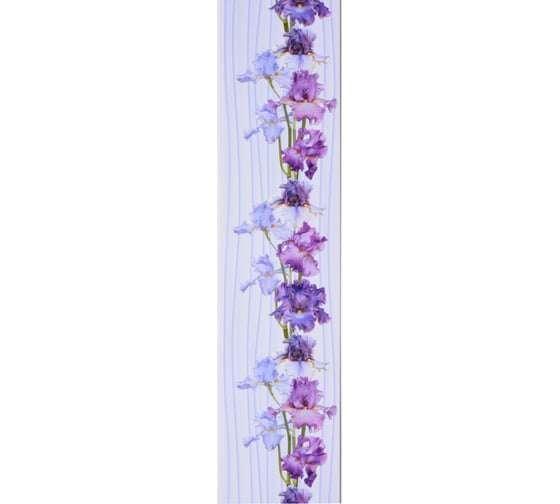 Панель ПВХ STELLA Light Ирис узор 349, 2.7x0.25 м 00000009362 1