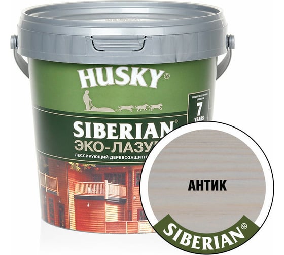 Эко-лазурь HUSKY антик 0,9 л 25163