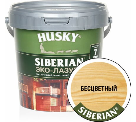 Эко-лазурь HUSKY бесцветный 0,9 л 25167