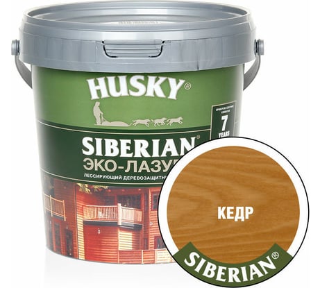 Эко-лазурь HUSKY кедр 0,9 л 25169