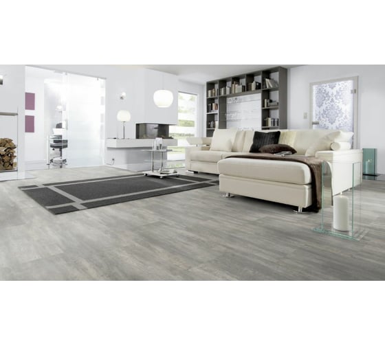 Виниловый пол Wineo коллекция 400 Stone, Courage Stone Grey DB00137