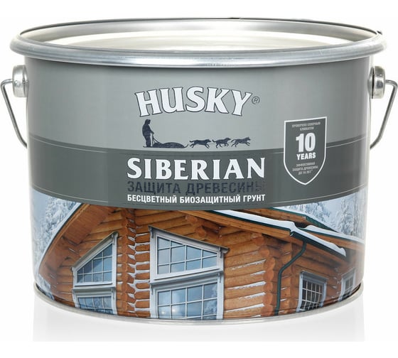 Грунт бесцветный HUSKY SIBERIAN 9 л 27036