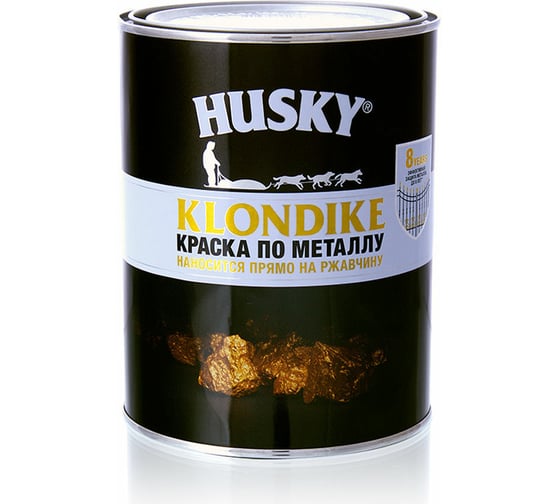 Краска по металлу темно-зеленая HUSKY Klondike 0,9 л 26195