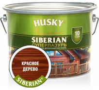 Суперлазурь HUSKY Siberian красное дерево 9 л 30324