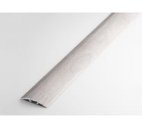 Порог одноуровневый алюминиевый Лука 31,2 мм, 0,9 м, декоративный, Ясень белый УТ000023197