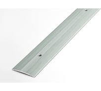 Порог одноуровневый алюминиевый Лука 37 мм, 2,7 м, декоративный, Ольха серая УТ000026051