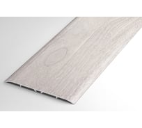 Порог одноуровневый алюминиевый Лука 100 мм, 0,9 м, декоративный, Ясень белый УТ000029544