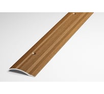 Порог разноуровневый алюминиевый Лука 39,4 мм, 1,8 м, декоративный, Орех УТ000000781