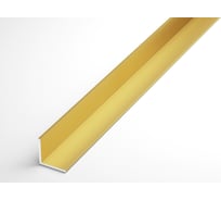 Профиль уголок ГОСТ декор Лука 15x15x1 мм, 2,7 м, анодированный, Золото УТ000011878