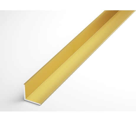 Профиль уголок ГОСТ декор Лука 15x15x1 мм, 2,7 м, анодированный, Золото УТ000011878