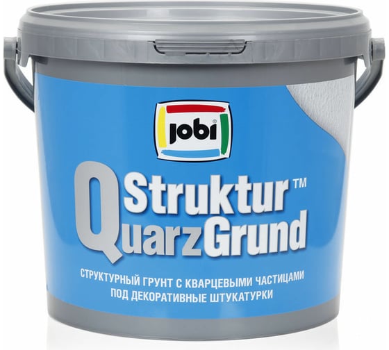 Кварцевый структурный грунт под декоративные штукатурки JOBI STRUKTURQUARZGRUND 5 л 12220