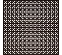 Потолочная плита STELLA Дамаско МДФ, перфорация, 595x595 мм, Венге, упаковка 14 шт. ЦБ-00004789