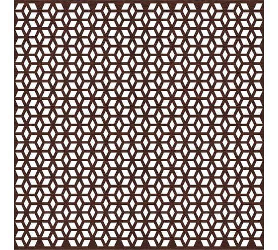 Потолочная плита STELLA Илона МДФ, перфорация, 595x595 мм, Венге, упаковка 14 шт. ЦБ-00005559