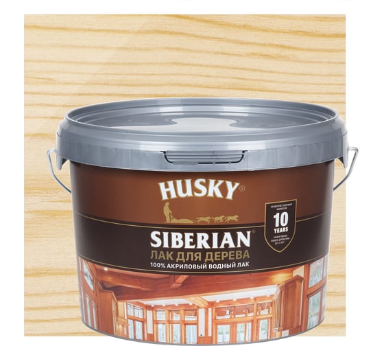 Акриловый лак для дерева HUSKY SIBERIAN 2,5 л 26239 1