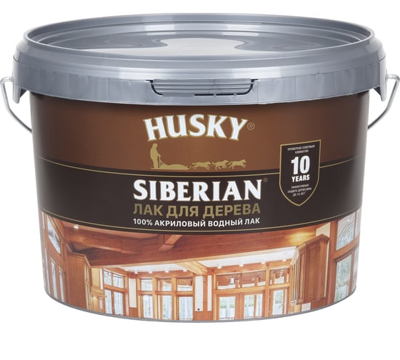 Акриловый лак для дерева HUSKY SIBERIAN 2,5 л 26239