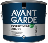 Интерьерная краска Avantgarde моющаяся, база А, матовая, белая, 8.5 л, 11.6 кг 76664