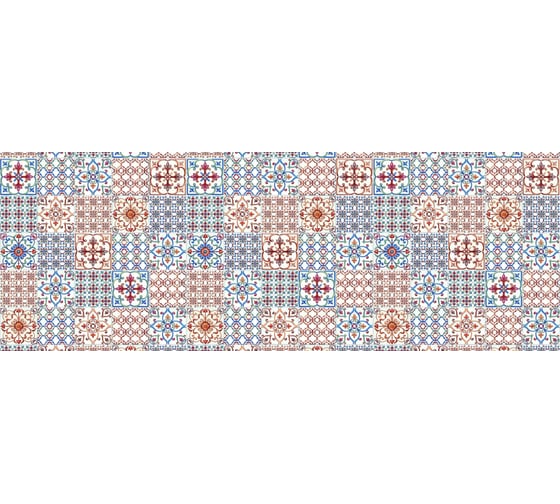 Кухонный фартук Декор Трейдинг Восточная плитка (2000x600x1.5 мм; глянец) Восточнаяплитка2м