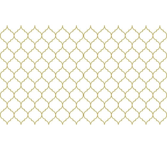Кухонный фартук Декор Трейдинг Арабеска GOLD (2000x600x1.5 мм; глянец) АрабескаGOLD2м