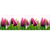 Кухонный фартук Декор Трейдинг Тюльпаны (3000x600x1.5 мм; глянец) Тюльпаны3м