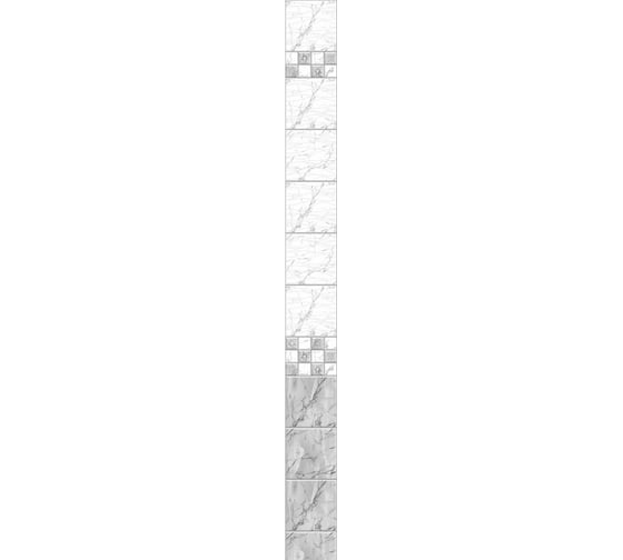 Панель ПАНЕЛЬПЛАСТ Брикстон (ПВХ; фотопечать; 0.25x2.7 м) 8341