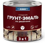 Грунт-эмаль Proremontt 3 в 1 серая, 1.7 кг Лк-00012392