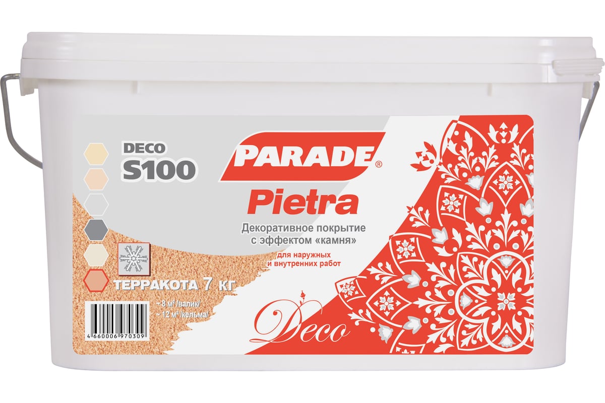 Parade deco pietra s100 декоративное покрытие с эффектом камня