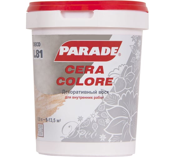 Декоративный воск PARADE DECO Cera Colore L81 бесцветный, 0.9 л 90003187683