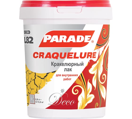 Кракелюрный лак PARADE DECO Craquelure L82 0.9 л Лк-00001954 1