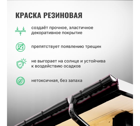 Резиновая краска PROSEPT SuperRubber (черный Ral 9004; 12 кг) 070-12