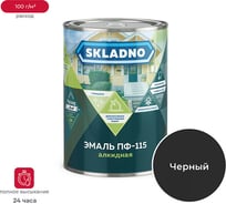 Эмаль ПРЕСТИЖ Skladno ПФ-115 черная, 0.8 кг 234726