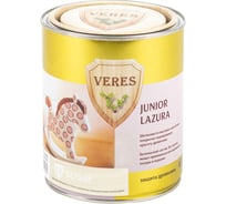 Декоративная пропитка для дерева VERES Джуниор №12 белый, 0.75 л 219528