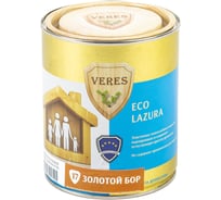 Декоративная пропитка для дерева VERES Эко №17 золотой бор, 0.75 л 43087