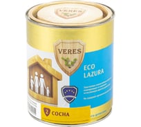 Декоративная пропитка для дерева VERES Эко № 2 сосна, 0.75 л 43079