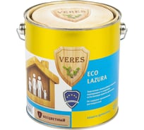 Декоративная пропитка для дерева VERES Эко № 1 бесцветный, 2.5 л 43090