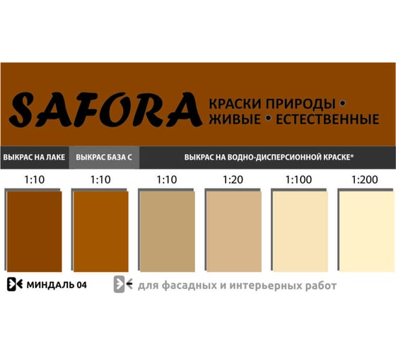 Колеровочная паста SAFORA миндаль 100 мл 04
