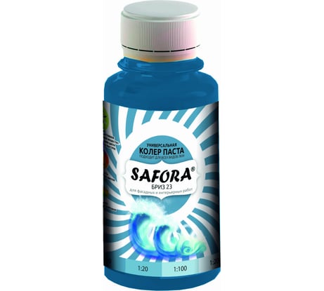 Колеровочная паста SAFORA бриз 100 мл 23