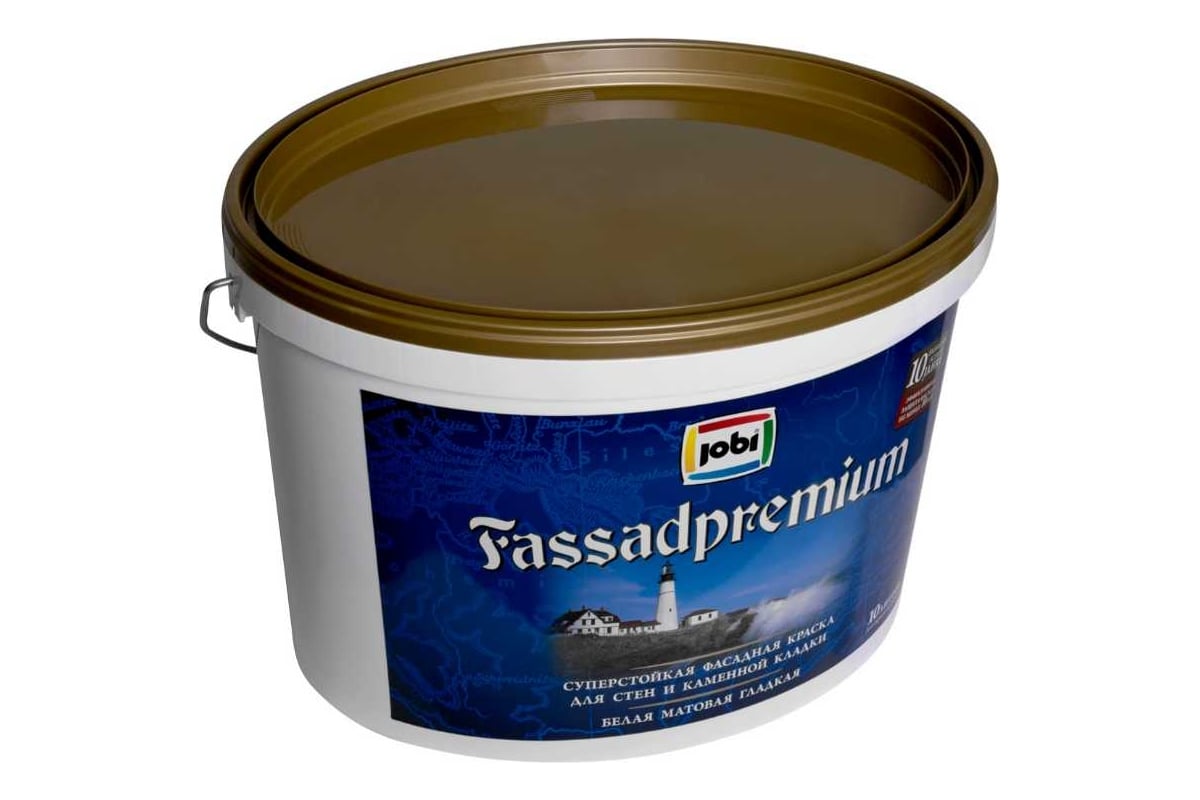 Краска фасадная Jobi Fassadpremium 10 л база A