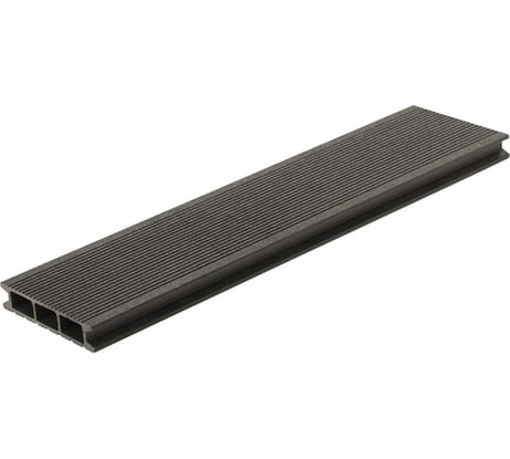 Террасная доска Grinder deco ДПК, асфальт, шлифованный мелкий вельвет, 125x25x3000 мм TD 10