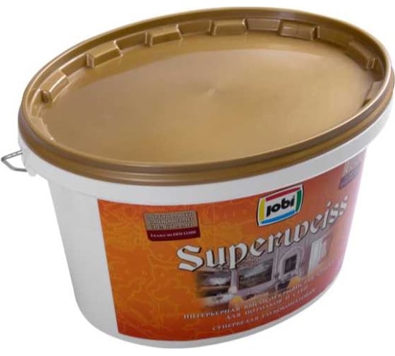 Высокоукрывистая краска JOBI SUPERWEISS (супербелая; 2,5 л) 11241