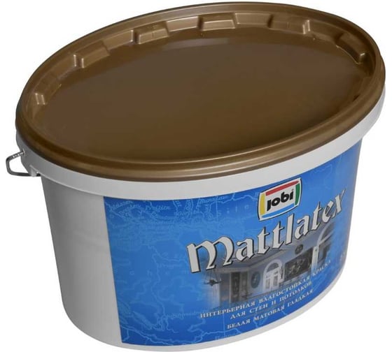 Интерьерная влагостойкая краска JOBI MATTLATEX 2,5 л 11817 11046