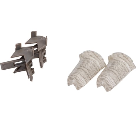 Угол наружный для плинтуса Волшебная палочка ПВХ 58 мм, 2 шт, цвет 5815 УТ000072809