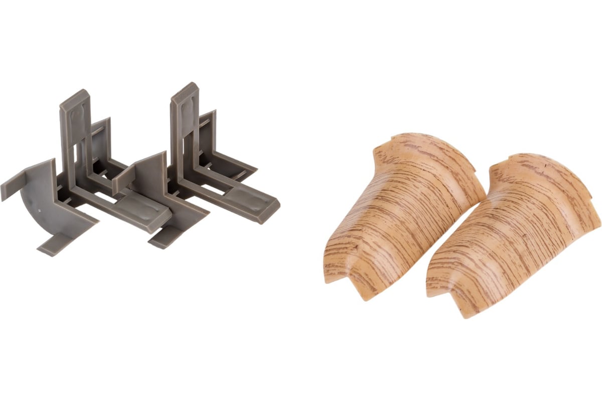 Угол наружный для плинтуса Волшебная палочка ПВХ 58 мм, 2 шт, цвет 5809 ...