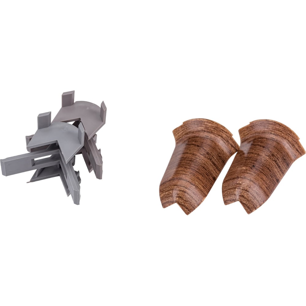 Угол наружный для плинтуса Волшебная палочка ПВХ 58 мм, 2 шт, цвет 5806 ...