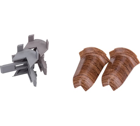 Угол наружный для плинтуса Волшебная палочка ПВХ 58 мм, 2 шт, цвет 5806 УТ000072773