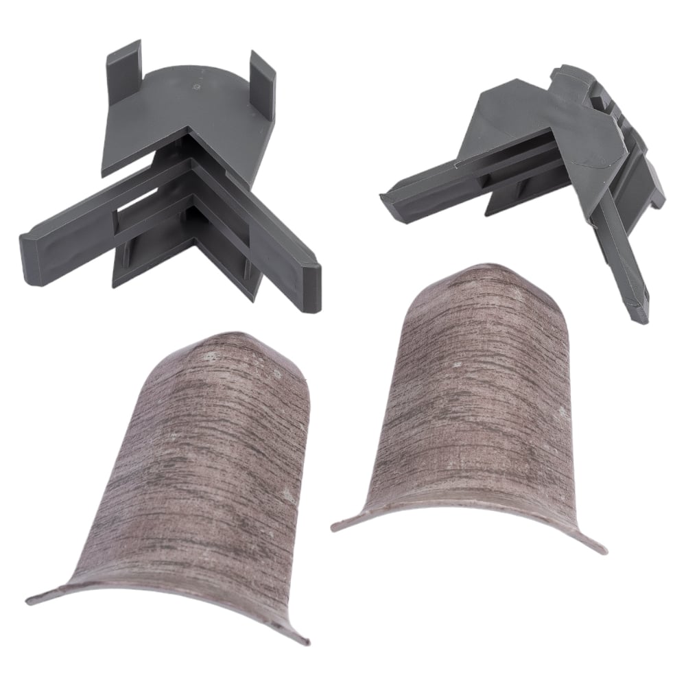 Угол наружный для плинтуса Волшебная палочка ПВХ 58 мм, 2 шт, цвет 5804 ...