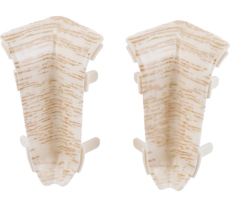 Угол внутренний для плинтуса Волшебная палочка ПВХ 58 мм, 2 шт, цвет 5814 УТ000072804